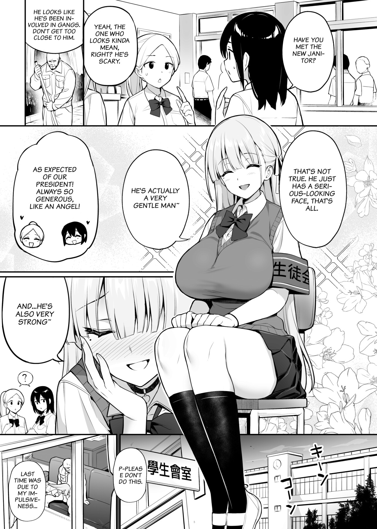 Hentai Manga Comic-About the Beloved Student President's Huge Tits-Read-28